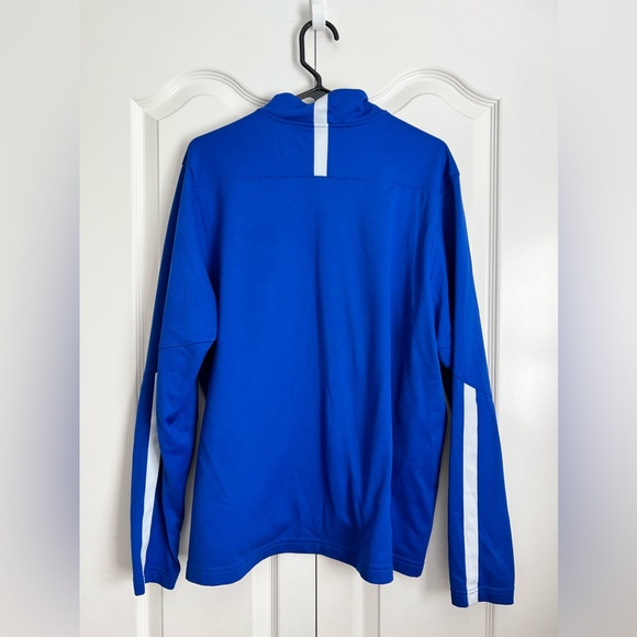 Under Armour Unisex Quarter Zip Blue H2 Club Volleyball Top Loose Fit Large - Picture 3 of 9
